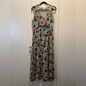 Lost + Wander Cut-Out Floral Dress